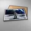 Gerahmtes Poster - Schwarzer Rahmen - Astronaut Mond Erde Produktbild-Vorschau 3