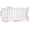 Hochbeet Lattenzaun-Design 100x50x50 cm Massivholz Produktbild-Vorschau 8