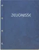 Zeugnismappe im blauen Einband in Marmoroptik, mit Produktbild-Vorschau 1