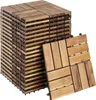 A stack of wooden deck tiles and a few loose tiles. Náhled obrázku produktu