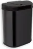 A black sensor trash can with a lid. Anteprima dell’immagine prodotto