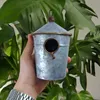 Kleiner Nistkasten für Vögel Vogelhaus aus Zink für Draußen Produktbild-Vorschau 5