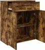 vidaXL Credenza in rovere fumé 60x30x75 cm Materiale a base Anteprima dell’immagine prodotto 3