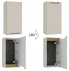 Badezimmer Hängeschrank mit 30 cm Breite in Beige matt, Produktbild-Vorschau 4