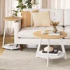 Couchtisch 2er-Set Rund, Beistelltisch, Wohnzimmertisch, Produktbild-Vorschau 2