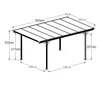 Westmann Aluminium Flachdach Carport Helsinki Anthrazit Produktbild-Vorschau 7