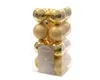 Bruchsichere Weihnachtskugeln 16-teilig 4cm Goldsatz - Matt Produktbild-Vorschau 8