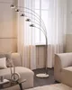 BELIANI Stehlampe Silber Metall 210 cm 5-flammig Marmorfuß Produktbild-Vorschau 2