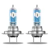 Two car headlight bulbs with the Argentinian flag design on the glass part, set against a white background. Náhled obrázku produktu