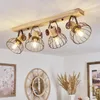 Cotes »Cotes« Deckenlampe, Holz/Metall, Natur/Rostfarbene Produktbild-Vorschau 7