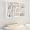vidaXL Wandregal Weiß 85x16x52,5 cm Holzwerkstoff Produktbild-Vorschau 1