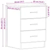 vidaXL Nachttisch Weiß 38x35x56 cm Holzwerkstoff Produktbild-Vorschau 14