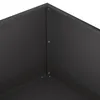 vidaXL Vaso da giardino nero, 100 x 100 x 30 cm Anteprima dell’immagine prodotto 5