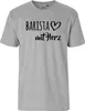 Huuraa Herren T-Shirt Barista mit Herz M Sport Grey Bio Produktbild-Vorschau 2
