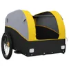 vidaXL Rimorchio per biciclette nero e giallo 45 kg di Anteprima dell’immagine prodotto 5