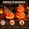 2er-Set Halloween Keramik Kürbis – LED beleuchtet, Produktbild-Vorschau 6