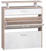 FineBuy Schuhkipper Holz 80x95x24 cm Modern Sonoma Eiche Produktbild-Vorschau 6