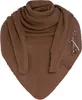 Knit Factory Coco Dreiecksschal - Tobacco - 190x85 cm Produktbild-Vorschau 1