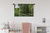 MuchoWow® Wandteppich Wandbehang Seerosen im Wasser mit Produktbild-Vorschau 2