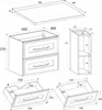RODAN | Badschrank Hängend - 80 cm - Beige - MDF - mit 2 Produktbild-Vorschau 7