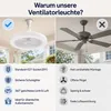 ventilateur de plafond 30W avec éclairage et télécommande, Voir les images du produit 7