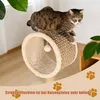 Kratzbaum für Katzen, 95 cm Katzenbaum mit Handgewebter Produktbild-Vorschau 4