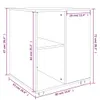 vidaXL Szafka na kółkach brązowy dąb 60x53x72 cm materiał Podgląd zdjęcia produktu 8