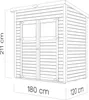Gartenhaus Marksburg 1 14 mm natur Produktbild-Vorschau 12