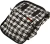 A close-up view of a folded backpack with a houndstooth pattern. Produktbild-Vorschau