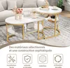 ProximaX 2er Set Kaffeetisch, Kombinierbarer Couchtisch mit Produktbild-Vorschau 8
