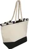 Strandtasche / Jutetasche mit Kordel / Farbe: schwarz-natur Produktbild-Vorschau 1