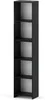 MRBLS Bücherregal Schwarz 40x189x30 cm – Standregal mit 5 Produktbild-Vorschau 4