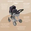 BAYER CHIC 2000 Puppenwagen Kombi MILA 567-26 Melange navy Produktbild-Vorschau 4