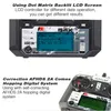 A close-up of a remote control transmitter and its screen, with descriptive text above and below. Produktbild-Vorschau