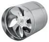 A close-up, studio shot of an industrial inline duct fan. Produktbild-Vorschau
