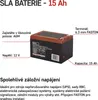 Bezúdržbový trakční olověný aku. 12 V/15 Ah, faston 6,3 mm Náhled obrázku produktu