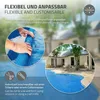 ECD Germany Solární fólie na bazén, kulatá, Ø 600 cm, modrá Náhled obrázku produktu 4