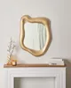 BELIANI Wandspiegel Gold MDF 77 x 59 cm Asymmetrische Produktbild-Vorschau 2