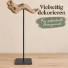 Metallständer 9x9x30 cm schwarz Dorn 5 mm Skulpturensockel Produktbild-Vorschau 7