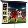 HOMCOM Beamer Leinwand 171 x 128 cm 84 Zoll 4:3 HD 4K Produktbild-Vorschau 1
