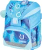 A blue backpack with horse-themed decorations. Podgląd zdjęcia produktu