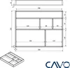 CAVO Schubladeneinsatz CAVO für Schreibutensilien aus Produktbild-Vorschau 6