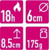 Flämmchen, weiß/dunkelrot "Frohe Weihnachten Baum" Produktbild-Vorschau 3