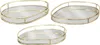 Set aus 3 Tabletts  Metall - L.23 -5/27/30 cm - Atmosphera Produktbild-Vorschau 1
