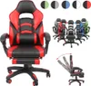 Gaming Drehstuhl schwarz/blau mit Fußstütze, 140° Neigung, Produktbild-Vorschau 4