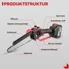 Akku-Kettensäge 8'' mini Kettensäge mit 2x Akkus, 3x Produktbild-Vorschau 4
