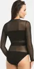 Body Teyli a maniche lunghe in rete per donna Stripy Female Anteprima dell’immagine prodotto 2