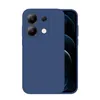 A blue phone case is shown on a white background, with a portion of a smartphone visible inside the case. Produktbild-Vorschau