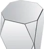 Verstellbarer Tisch aus MDF und Spiegel - Farbe: silber - Produktbild-Vorschau 4