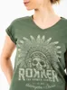 Rokker Indian Bonnet Damen T-Shirt, oliv, M Produktbild-Vorschau 5